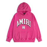 Amiri washed hoodie spider projection washed distressed printing