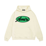 Amiri hoodie oval letter printing