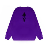 Amiri long sleeve shirts vertical small overlapping letterprinting