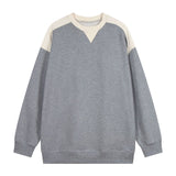 C.e sweatshirt autumn winter c.e casual style patchwork pattern round neck pullover sweatshirt