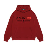 Amiri hoodie red font printing