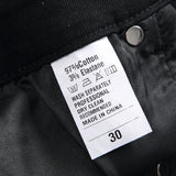 Mens Fashion Jeans Green Snake Street Graffiti 5705#