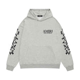 Amiri hoodie new bone sleeve printing
