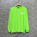 Amiri long sleeve shirts skeleton letterprinting