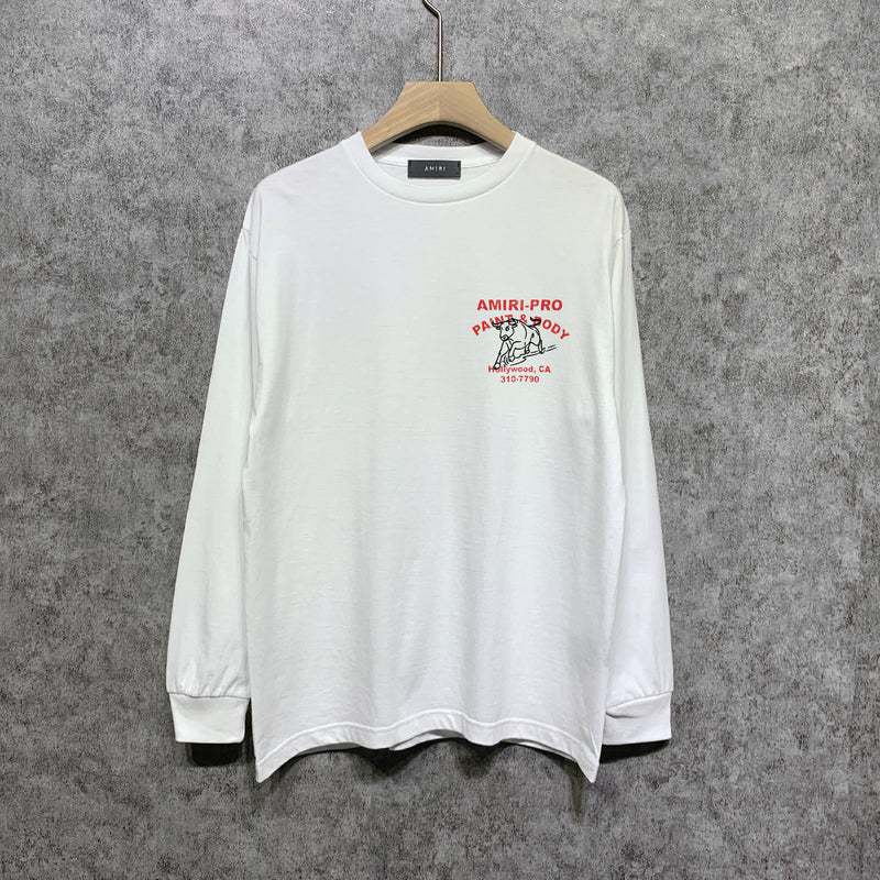 Amiri long sleeve shirts bull printing