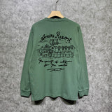Amiri long sleeve shirts sketch country printing