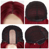 Women's Wigs Middle Part Long Wavy Lace Front Wig