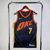 NBA Jerseys Season 24, Thunder, City Edition No. 7, Homegren