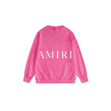 Amiri washed sweatshirt simple letter printing