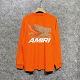 Amiri long sleeve shirts mottled pegasus printing