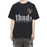Rhude T Shirt Letter Print Short Sleeve T-Shirt