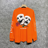 Amiri long sleeve shirts double-sided rose printing