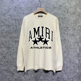 Amiri long sleeve shirts stroke five-pointed star printing