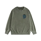 Amiri washed sweatshirt large patchwork colorful snake printing washed and distressed