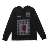 C.e sweatshirt autumn and winter c.e square plaid geometric pattern round neck pulloverlong sleeves one piece batch