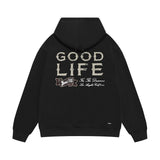 Amiri hoodie with distressed text printing