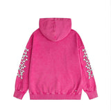 Amiri washed hoodie new bone sleeves distressed printing