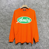 Amiri long sleeve shirts oval letterprinting