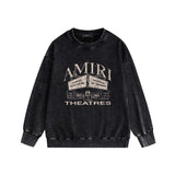 Amiri washed sweatshirt billboard print washed old