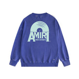 Amiri washed sweatshirt large radar printing washed and distressed