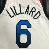 NBA Jerseys 2021 Olympics USA Team White 6, Lillard
