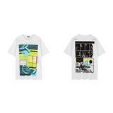 C.e t shirts printing pattern round neck pullover short sleeve men and women