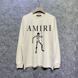 Amiri long sleeve shirts skull puppet printing