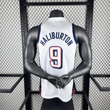 NBA Jerseys 24, Team USA, White 9, Halliburton