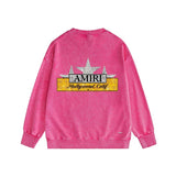Amiri washed sweatshirt five-pointed star nameplate printing washed and distressed