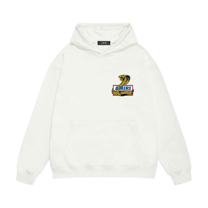 Amiri hoodie king cobra gold printing
