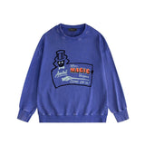 Amiri washed sweatshirt top hat magician printing washed and distressed
