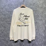 Amiri long sleeve shirts billiard sketch printing
