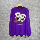Amiri long sleeve shirts double-sided rose printing