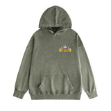 Amiri washed hoodie five-pointed star nameplate distressed printing