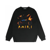 Amiri long sleeve shirts motorcycle skull printing