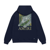 Amiri hoodie black panther print