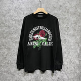 Amiri long sleeve shirts rose printing