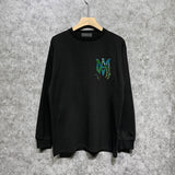 Amiri long sleeve shirts waist flower camouflage letterprinting
