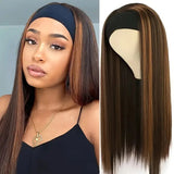 Women'S Wigs Black Headband Wig with Straight Hair