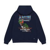 Amiri hoodie flame island print