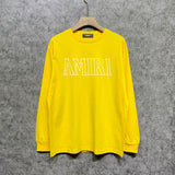 Amiri long sleeve shirts bevel letterprinting