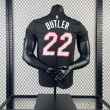 NBA Jerseys Heat, Black No. 22, Butler, Quick Dry Short Sleeves