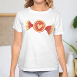 Valentine's Day T-Shirts Couple Love Print Sweet Style