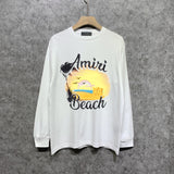 Amiri long sleeve shirts colorful dusk printing