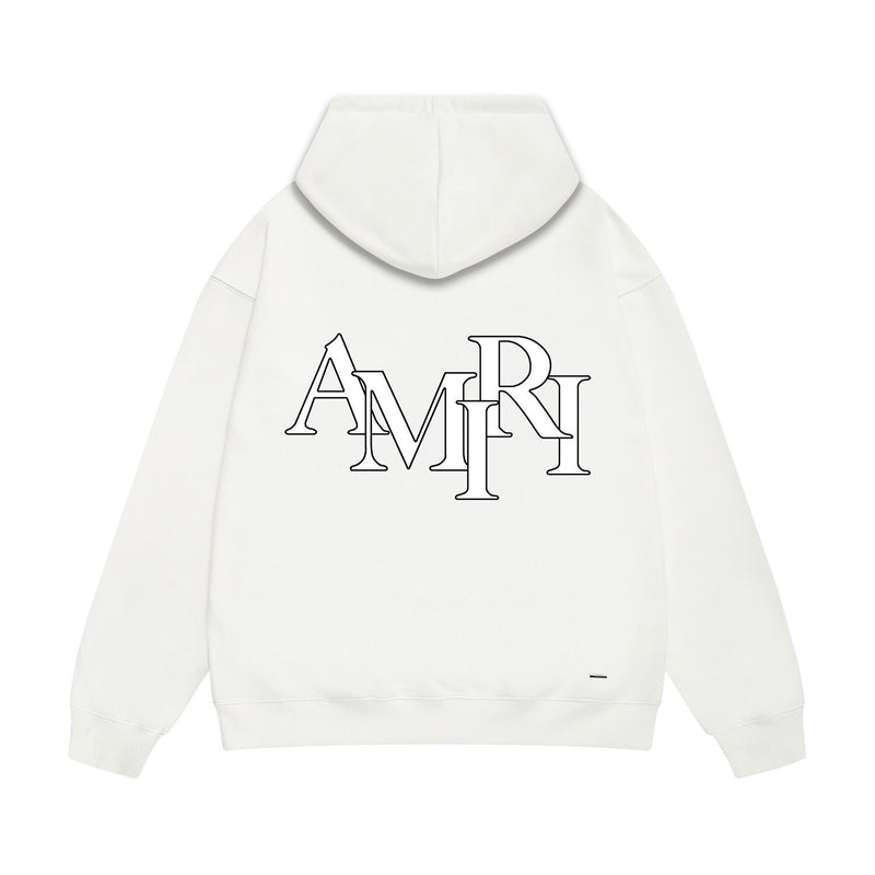 Amiri hoodie overlapping letter print