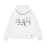 Amiri hoodie overlapping letter print