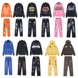 Hellstar Hoodie & Pants Wash Water Make Old Hoodies Sweater Trousers