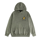 Amiri washed hoodie hollywood eagle distressed printing