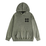 Amiri washed hoodie simple letter group washed distressed printing