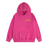 Amiri washed hoodie yellow letter pegasus distressed print